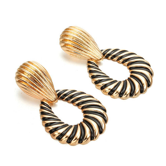 Golden Shell Dangle Earring Exquisite Fashion Drop Earrings For Women