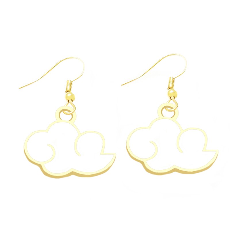 White Cloud Drop Earrings Cartoon Art Women Party Jewelry Ear Fashion Pendant