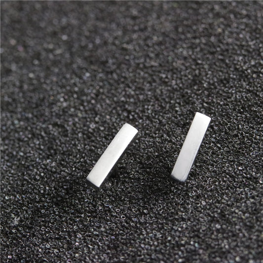 12 Styles Tiny Minimalist Stainless Steel Stud Earrings Women Jewelry Small