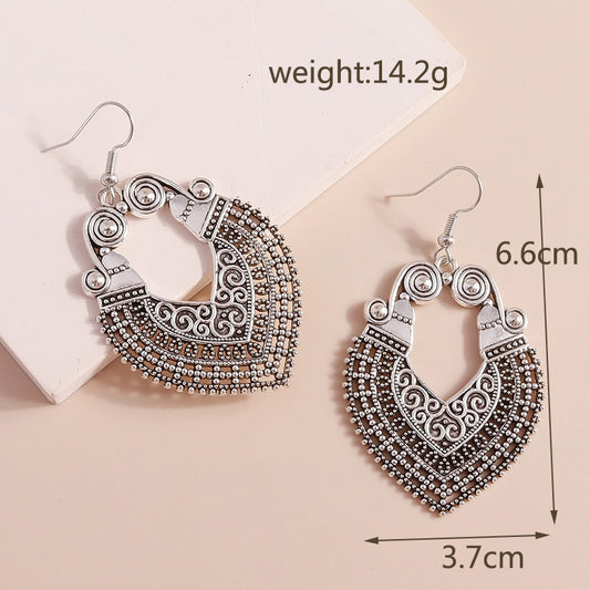 Antique Retro Style Hoop Earrings Women Gifts Earring Cute Girls Eardrop Jewelry
