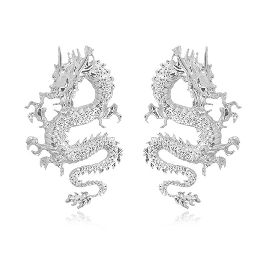 Fancy Dragon Drop Earrings Women Travel Fashion Cartoon Earrings Creative