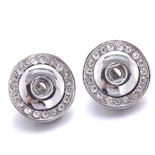 Rhinestone Button Stud Earrings for Fashion Stylish Jewelry Drop Earrings