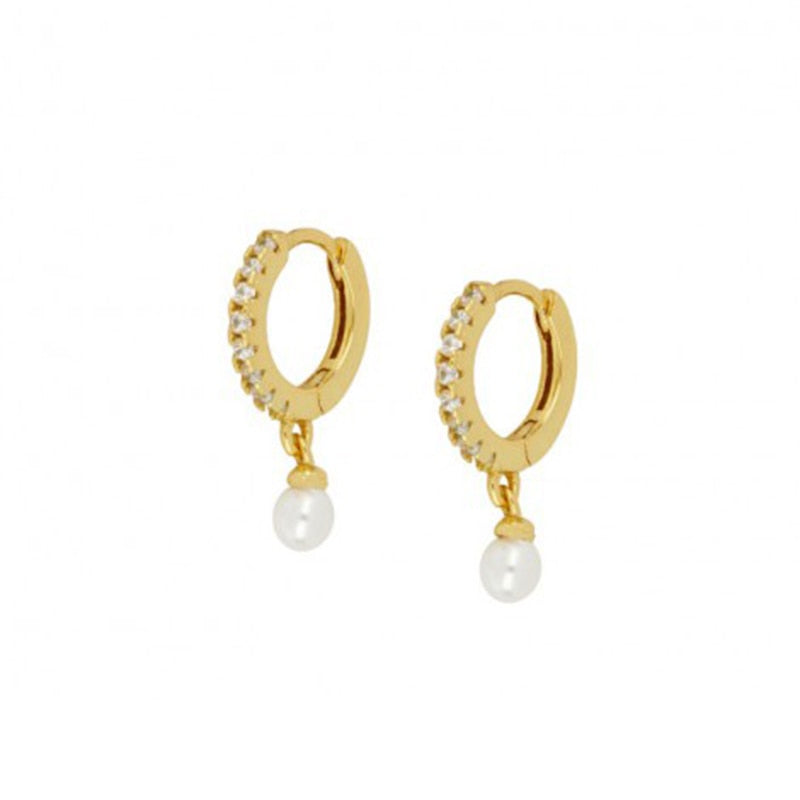 Faux Pearl Piercing Cartilage Earrings Women Girl Fashion Trendy Jewelry