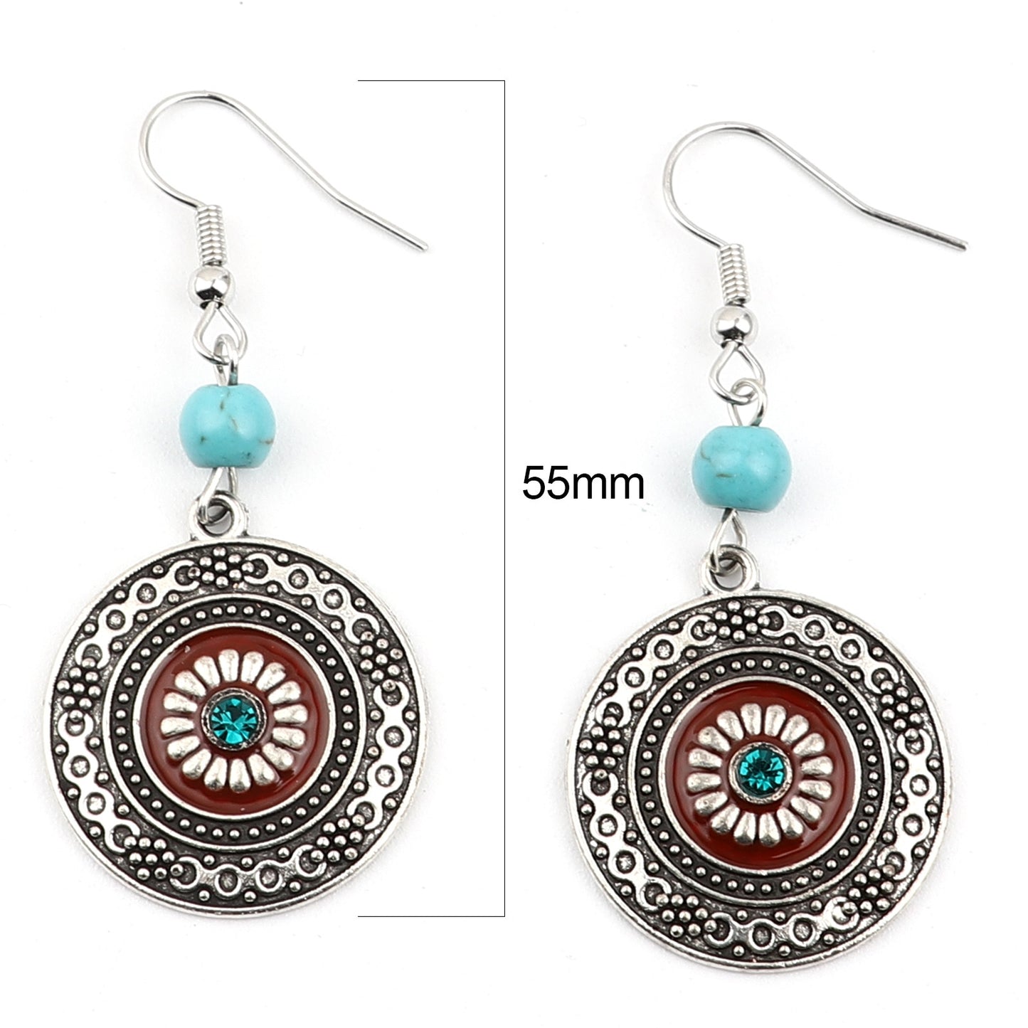11 Styles Antique Copper Bronze Lady Cute Dangle Earrings for Women Jewelry
