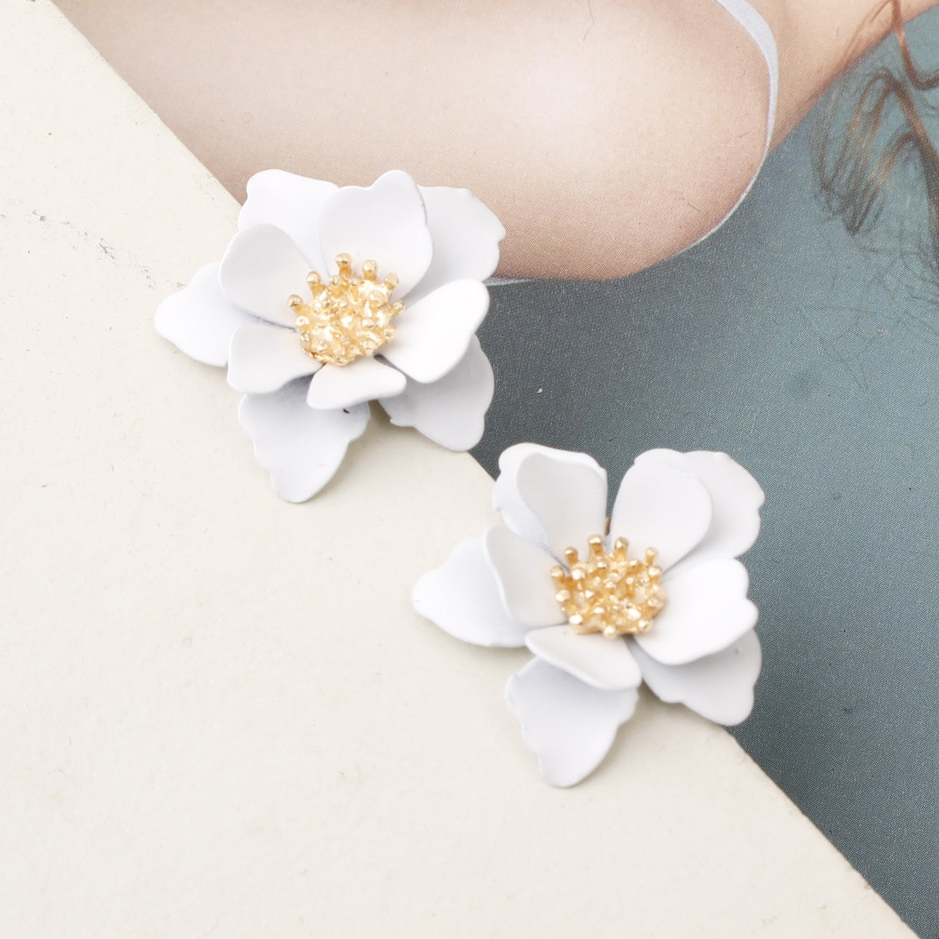 6 Colors Small Flower Stud Earrings Women Gifts Earring Cute Girls Eardrop
