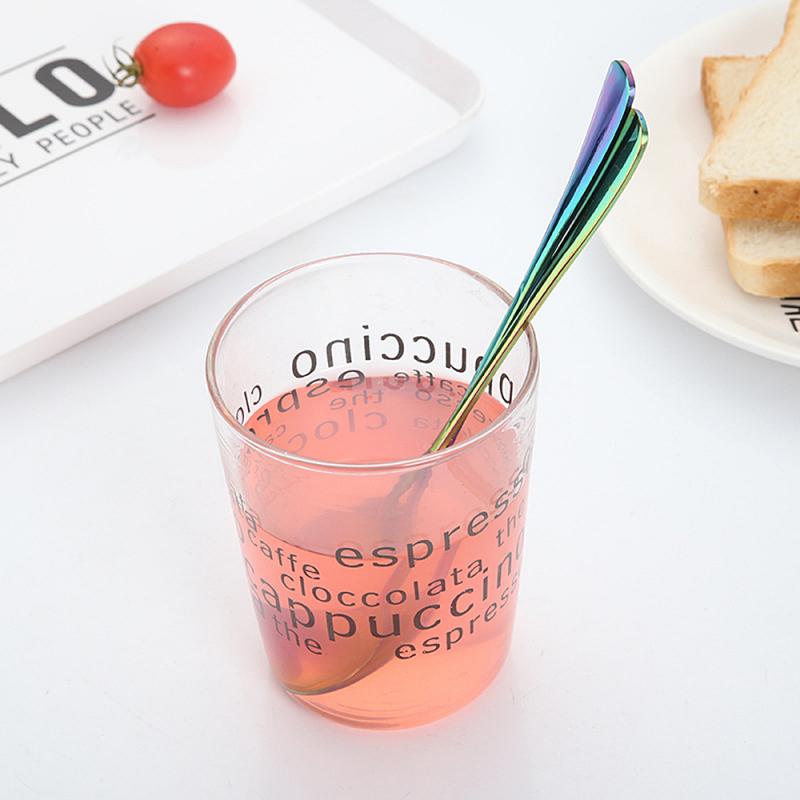 Long Spoons Coffee Salad Spoon Long Handle Round Spoons Dessert Stainless Steel