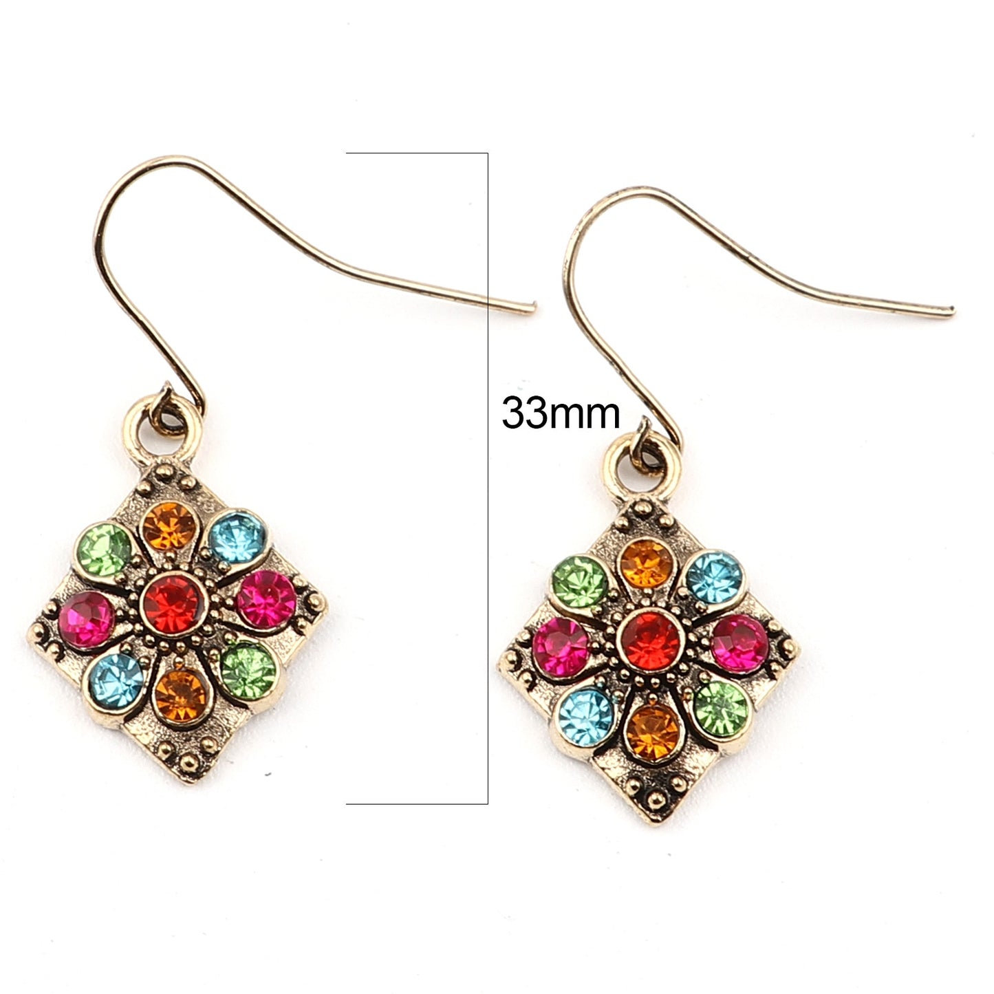 11 Styles Antique Copper Bronze Lady Cute Dangle Earrings for Women Jewelry