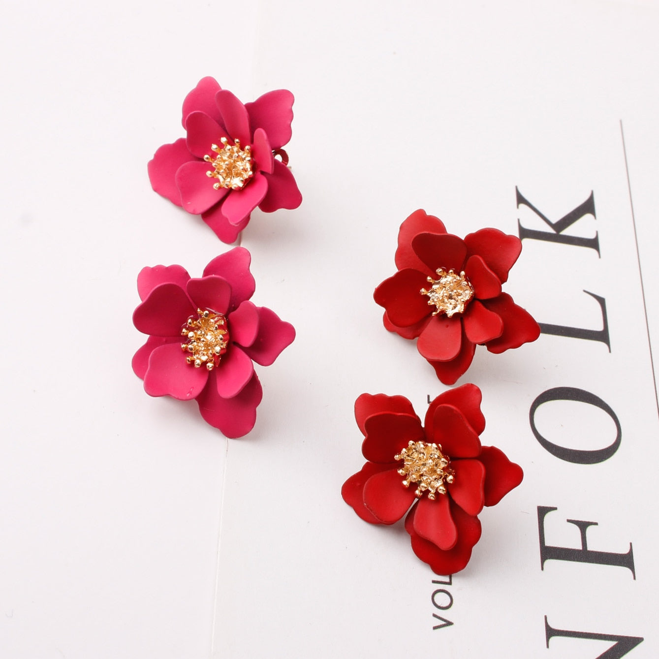 6 Colors Small Flower Stud Earrings Women Gifts Earring Cute Girls Eardrop