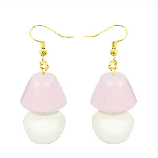 Retro Night Lamp Drop Earrings Cartoon Art Women Party Jewelry Ear Fashion