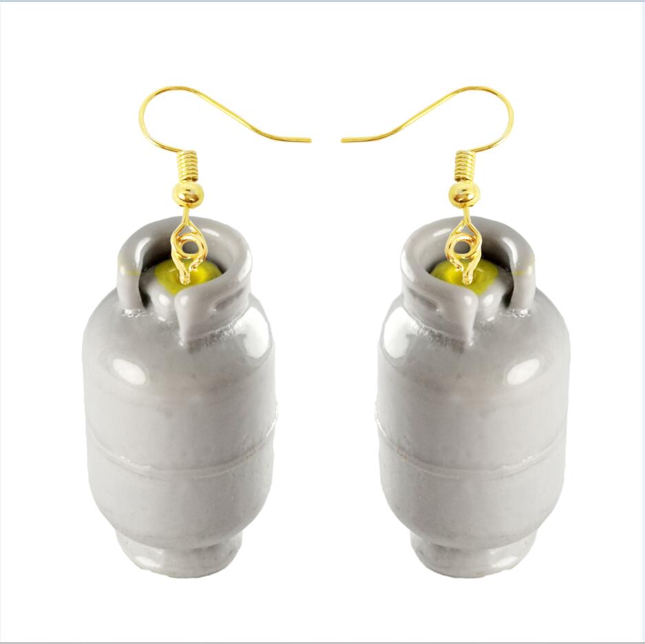 Retro Barrel Drop Earrings Cartoon Art Women Party Jewelry Ear Fashion Pendant