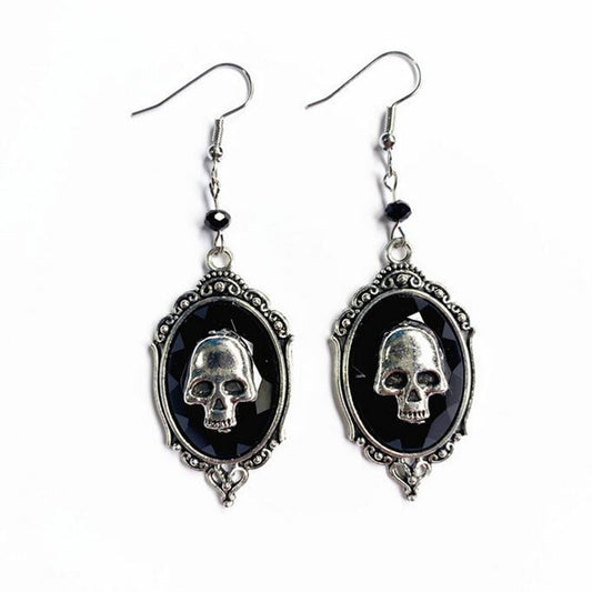 Vintage Skull Dangle Earrings Fashion Party Retro Pendant Earrings Women