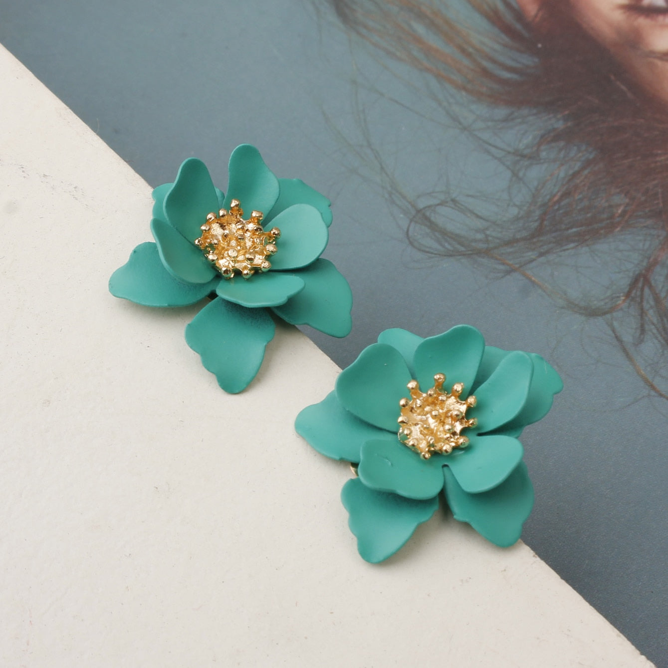6 Colors Small Flower Stud Earrings Women Gifts Earring Cute Girls Eardrop