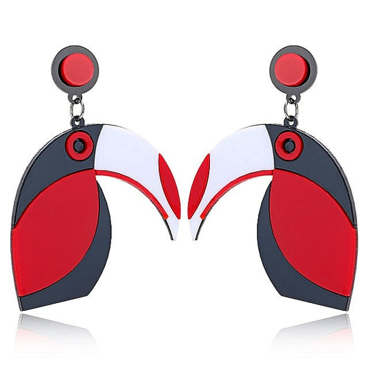 19 Styles Acrylic Cat Snake Flamingo Drop Earrings Women Travel Fashion Cartoon