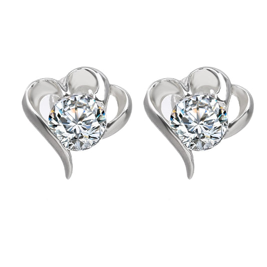 Merged Heart Stud Earrings Women Girls Summer Party Studs Ear Women Jewelry