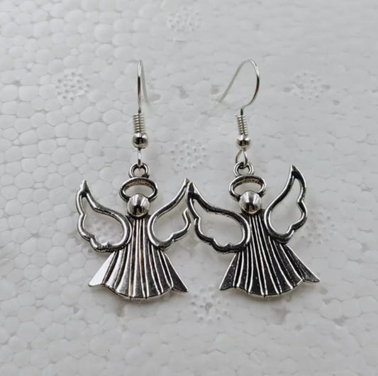 Small Angel Drop Earrings Fashion Party Girls Pendant Earrings Women Jewelry