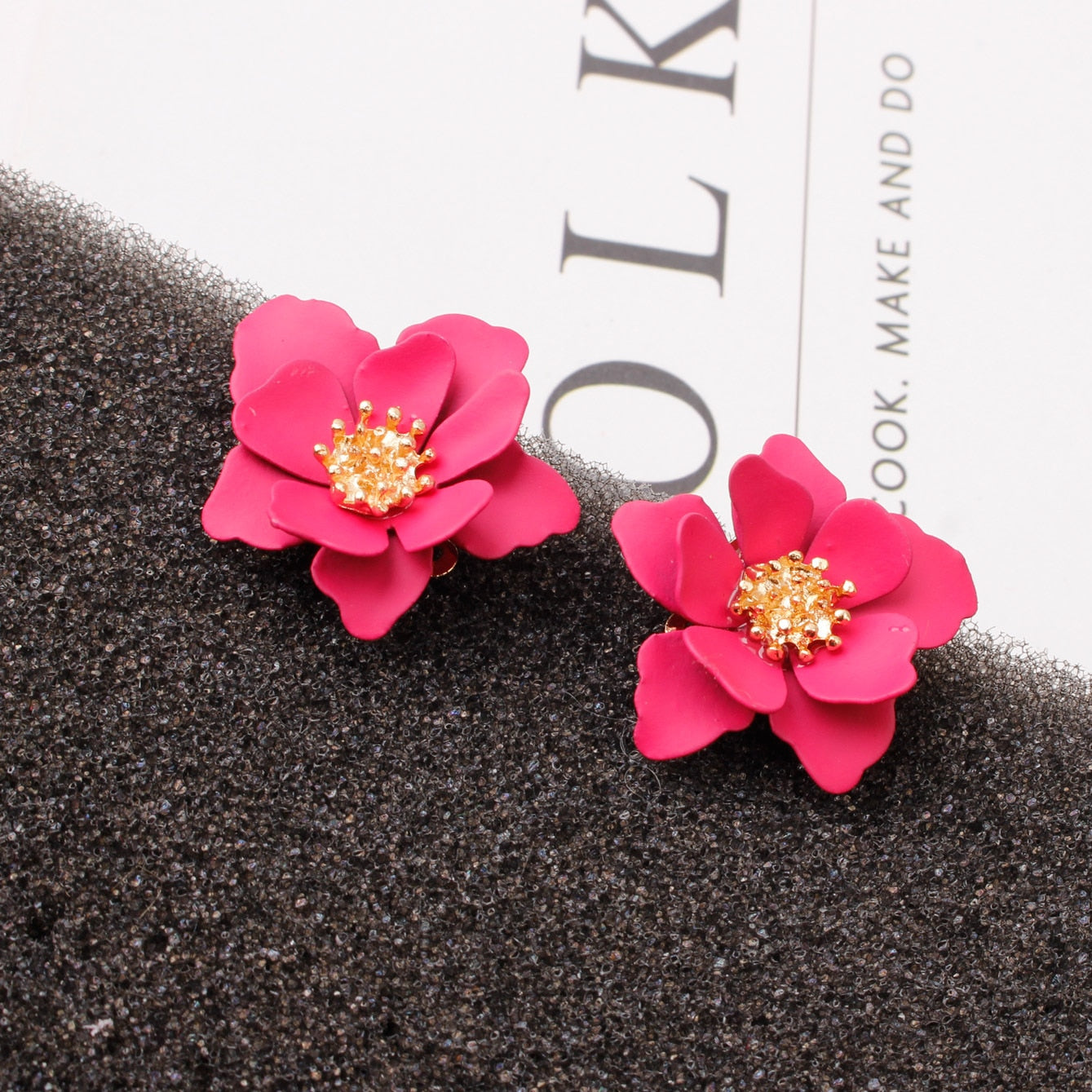6 Colors Small Flower Stud Earrings Women Gifts Earring Cute Girls Eardrop