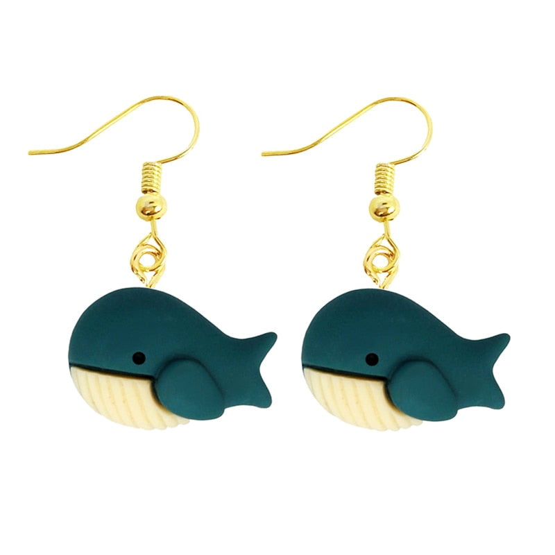 Cute Whale Dangle Earrings Women Gifts Earring Cute Girls Eardrop Jewelry