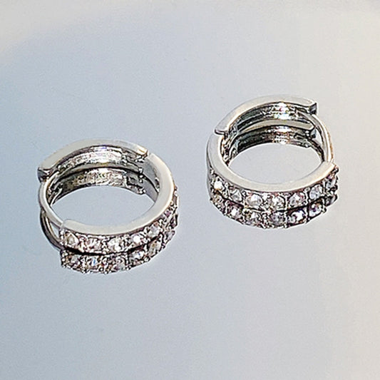 Crystal Hoop Earrings for Fashion Stylish Jewelry Drop Earrings