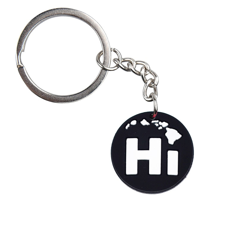 Hi Sign Keychain Car Keyring Cartoon Creative Pendant Souvenir Gift