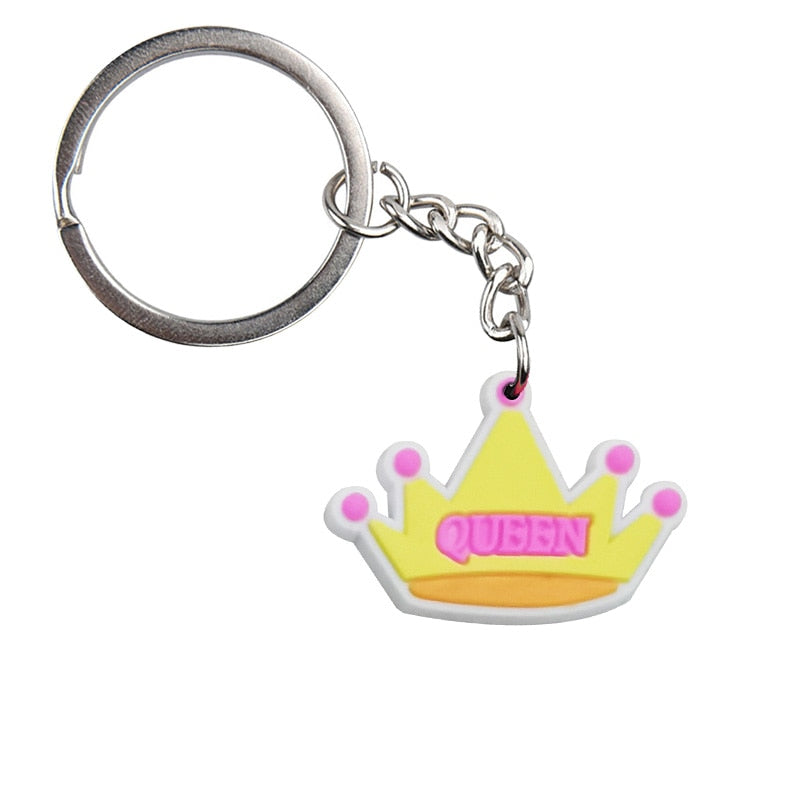 Queen Crown Keychain Car Keyring Cartoon Creative Pendant Souvenir Gift