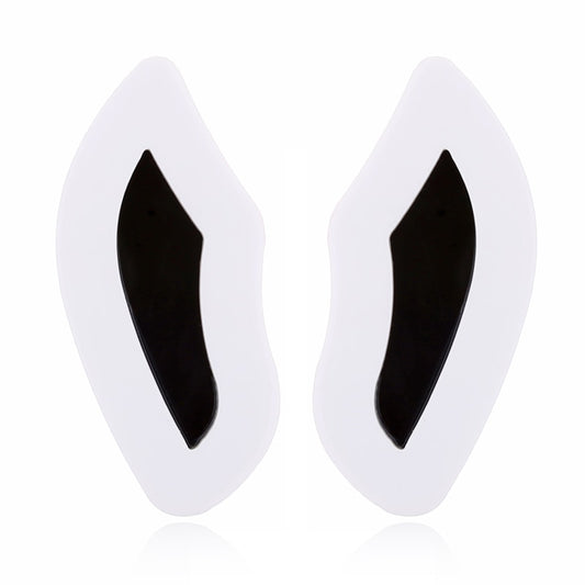 Black and White Wings Acrylic Drop Earrings Women Travel Fashion Cartoon