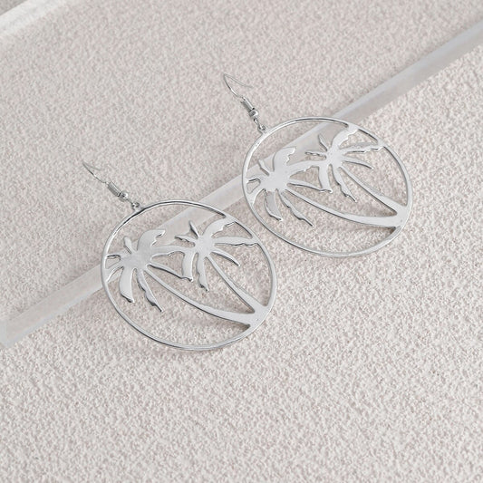 Palm Trees Tropical Dangle Earrings for Fashion Stylish Jewelry Drop Earrings