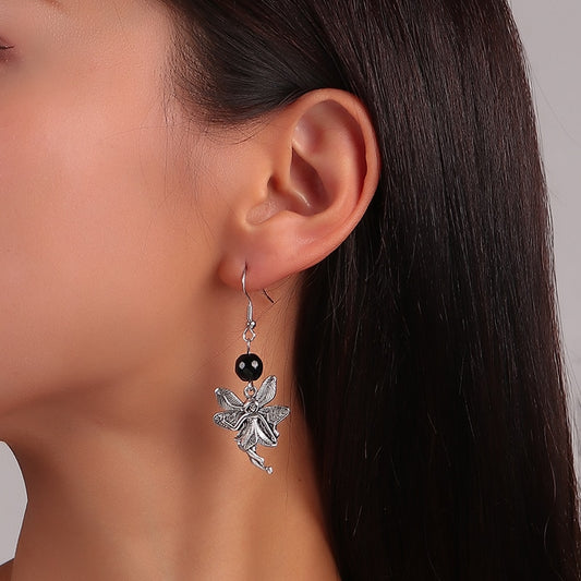 Fairy with Wings Drop Dangle Earrings Trendy Women Fashion Earrings Jewelry Gift
