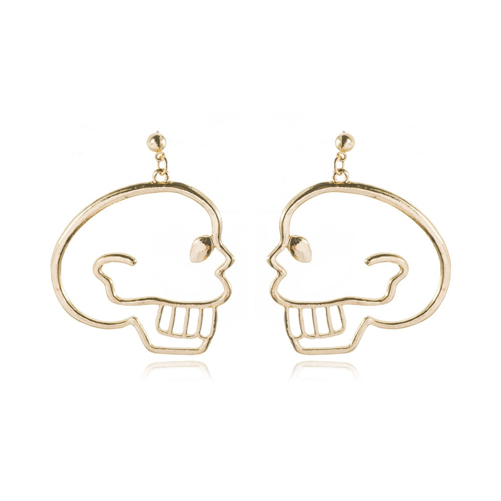 Skull Drop Earrings Women Travel Fashion Cartoon Earrings Creative Jewelry