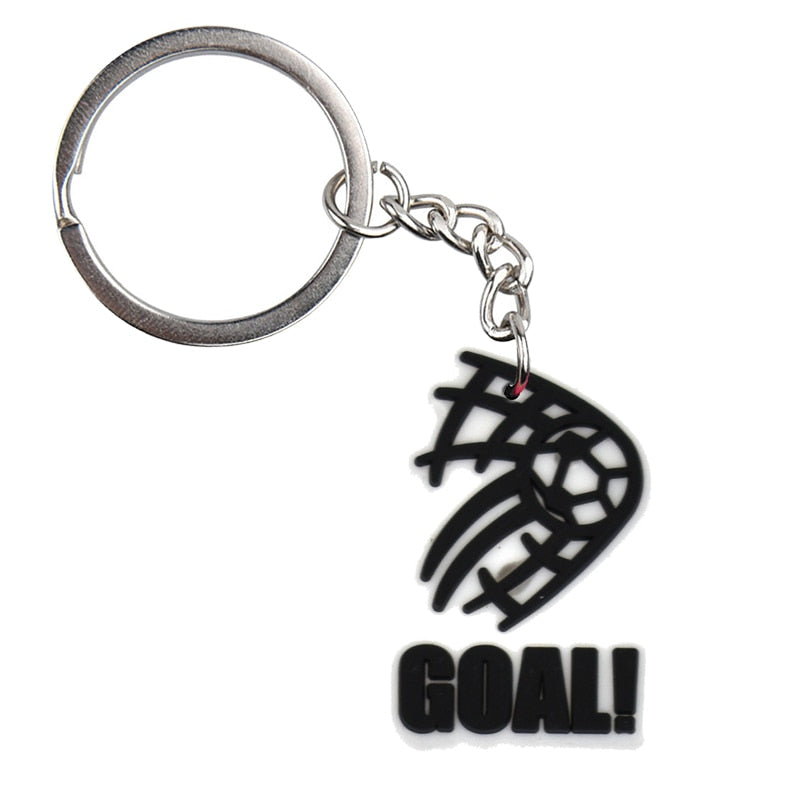 Soccer GOAL Keychain Party Gift Cute Keyring Cartoon DIY Jewelry Souvenir