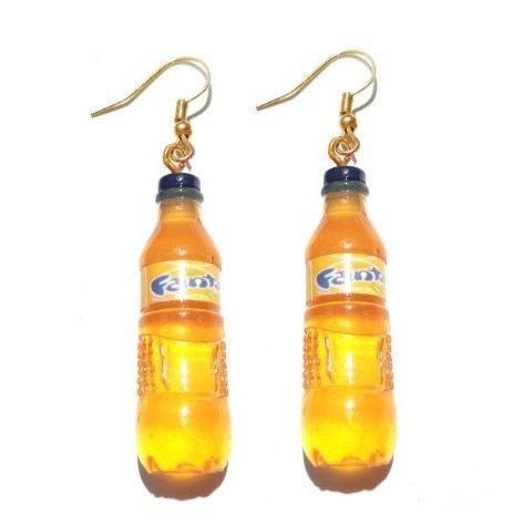 Fanta Funny Design Dangle Drop Earrings Women Fashion Creative Art Cute Stylish