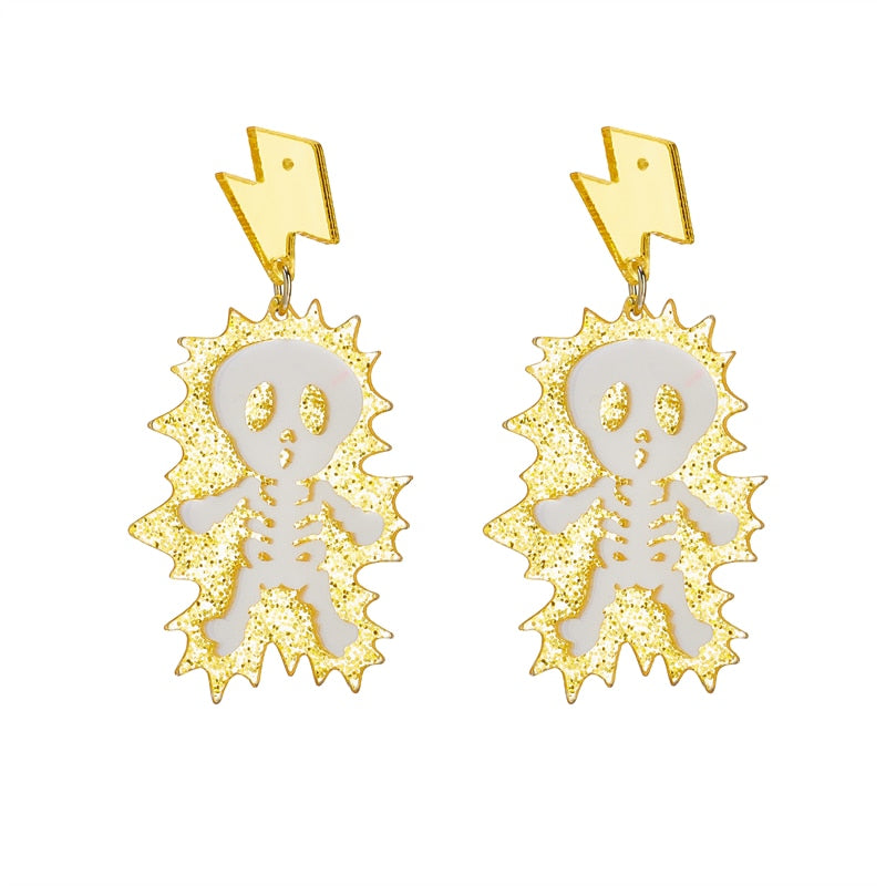 37 Styles Acrylic Mixed Drop Earrings Women Travel Fashion Cartoon Earrings