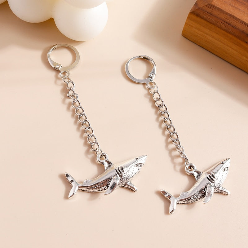Shark Drop Dangle Earrings Trendy Women Fashion Earrings Jewelry Gift