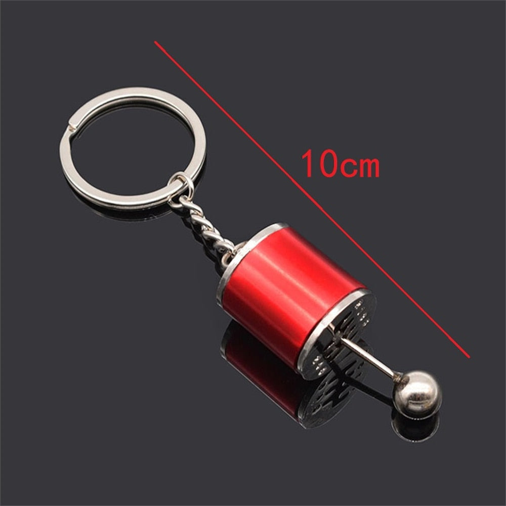5 Colors Simulation Auto Parts Metal Keychain Speed Gearbox Pendant Keyring For