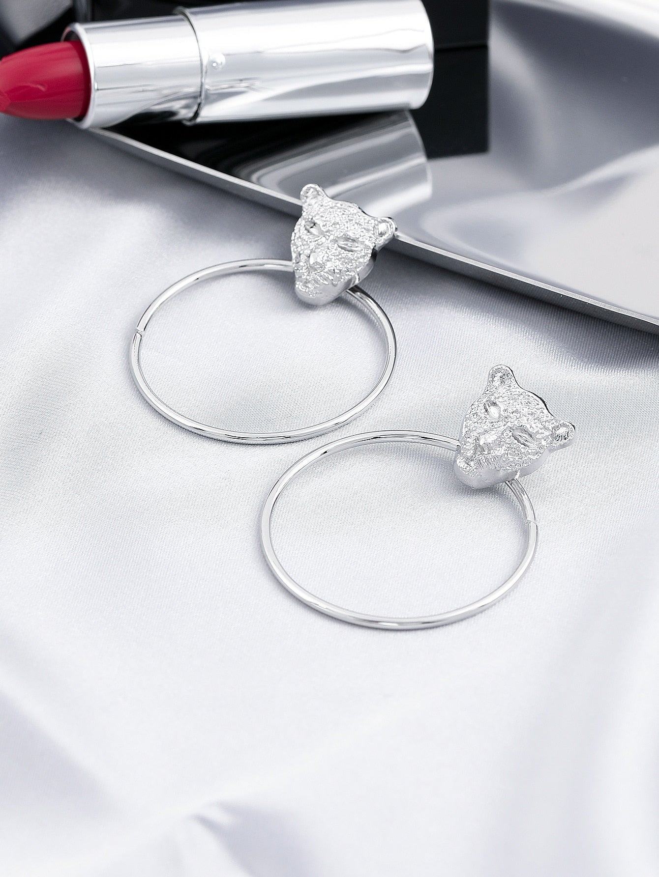 Leopard Animal Design Drop Earrings Women Girl Fashion Trendy Jewelry