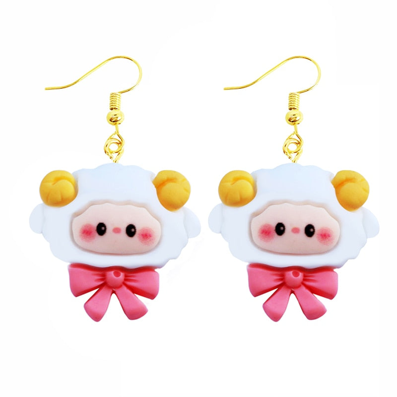 Cute Cartoon Lamb Drop Earrings Women Gifts Earring Cute Girls Eardrop Jewelry