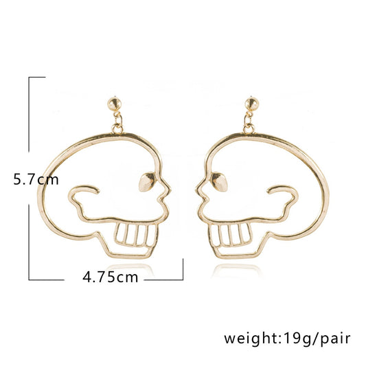 Skull Drop Earrings Women Travel Fashion Cartoon Earrings Creative Jewelry