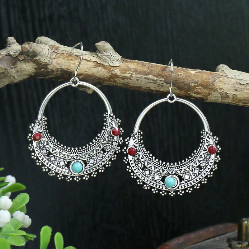 Basket Style Bohemian Dangle Earrings Fashion Party Girls Pendant Earrings Women