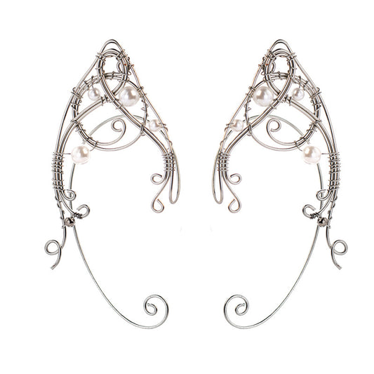 Fashionable And Simple Women's Metal Elf Earhook