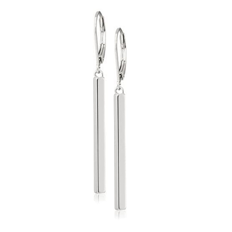 Metal Long Bar Drop Earrings Cute Dangle Earrings Women Jewelry Gift for Her