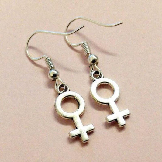 Gender Sign Dangle Earrings Cute Summer Earring Jewelry Gift for Her