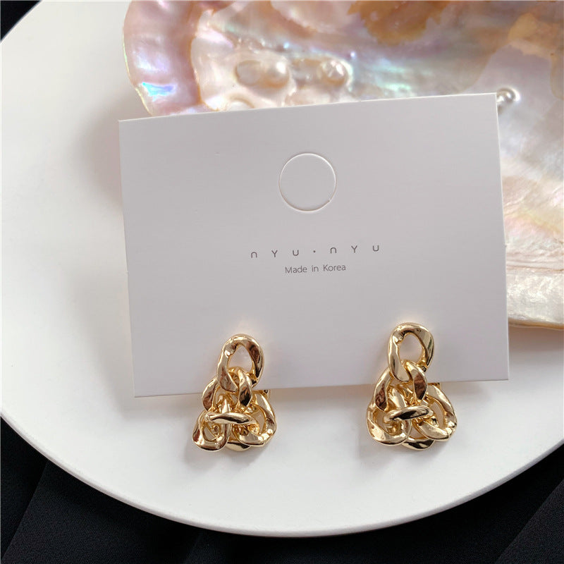 Metal Chain Dangle Earrings Cute Summer Earring Jewelry Gift for Her