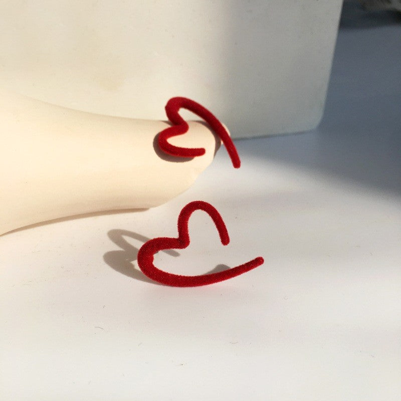 Open Heart Jewelry Stud Earrings Modern Fashion Women Earrings Piercing Studs