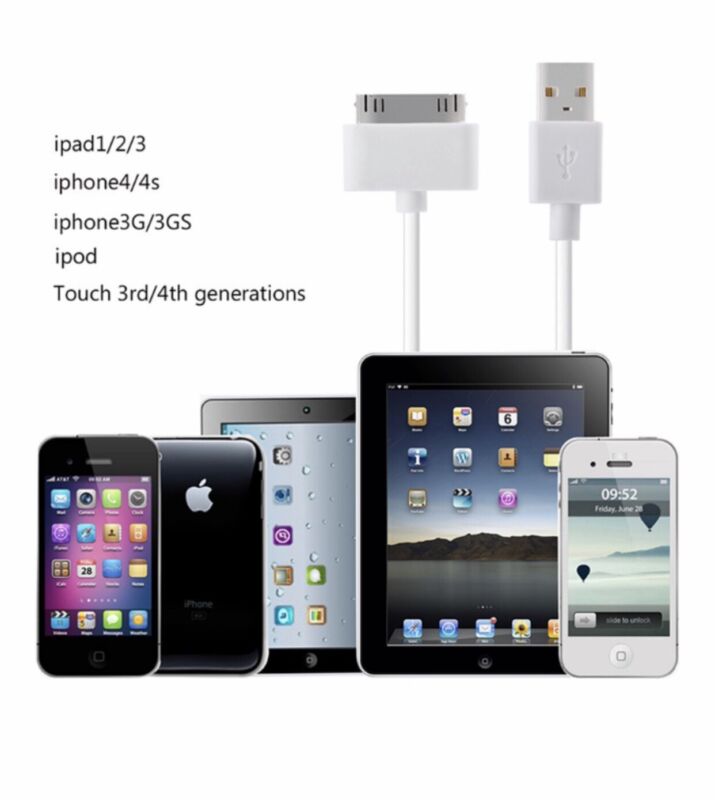 Lot 6Ft USB Charger Cable Cord Compatible to charge iPhone 4 4S iPod 4th Ipad_2