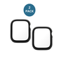 2x Qixxronics for Apple Watch Series 3 2 1 [42mm] Case, Built-in Tempered Glass Screen Protector
