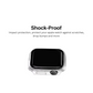2x Qixxronics for Apple Watch Series 6/5/4 Case [40mm], Built-in Tempered Glass Screen Protector