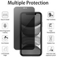 3pcs Qixxronics for iPhone 12 Mini Privacy Anti-Spy Screen Protector Anti-Scratch Anti-Fingerprint