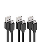 3x Micro USB Cable 3FT, 3 Pack Android Micro USB Cable Standard USB A to Micro USB Charger Cord 3FT Android Charging Cable for Samsung Galaxy S7 J7 HTC LG Kindle