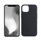 Qixxronics for iPhone 12 Mini Silicone Case Shock-Absorbent Slim Protective Phone Cover (Black)