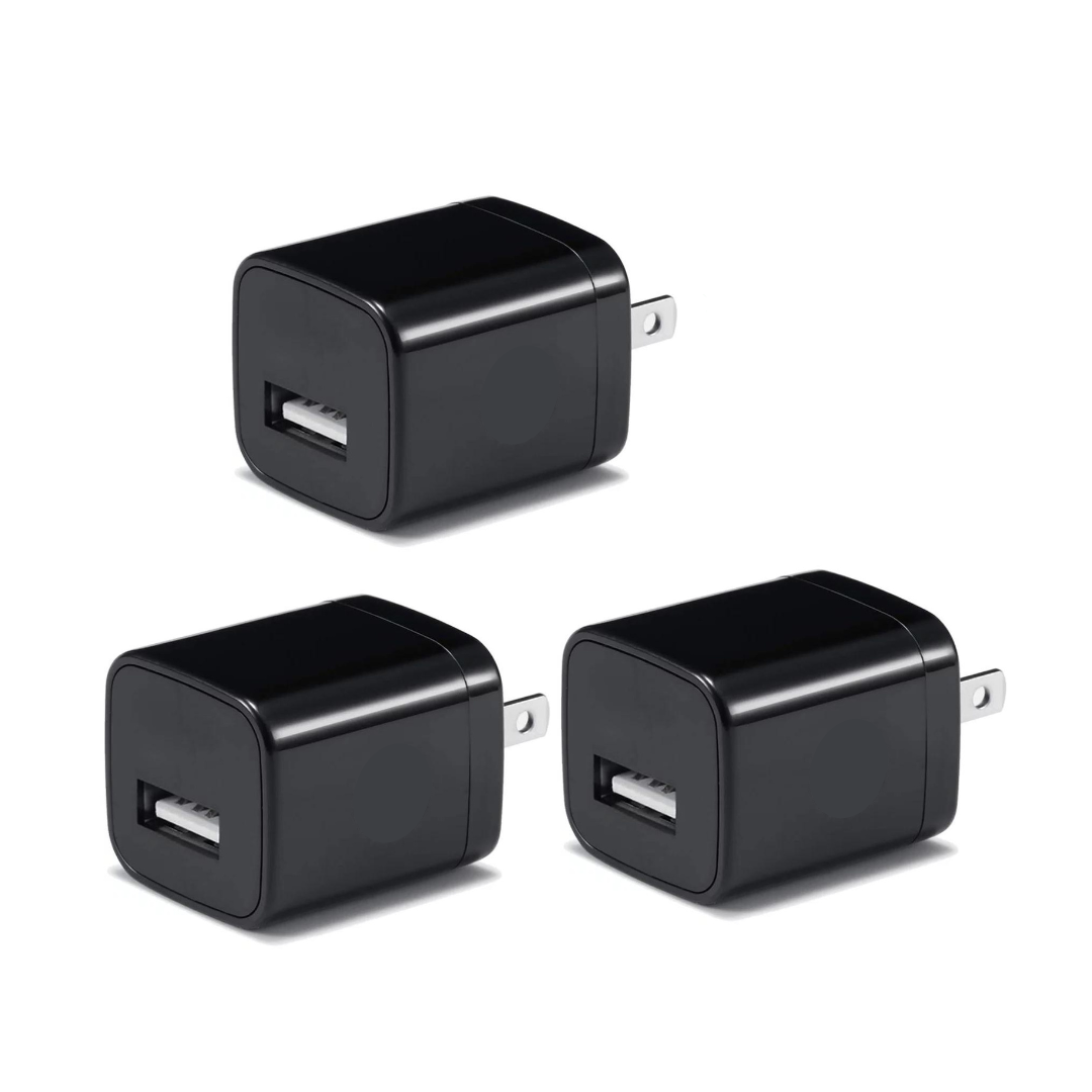 Black 1A USB Wall Charger 5V USB Adapter Power US Plug