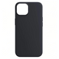 Qixxronics for iPhone 12 Mini Silicone Case Shock-Absorbent Slim Protective Phone Cover (Black)